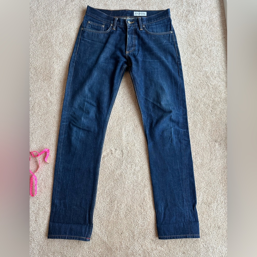Gustin selvedge indigo denim jeans- made in USA SF CA!